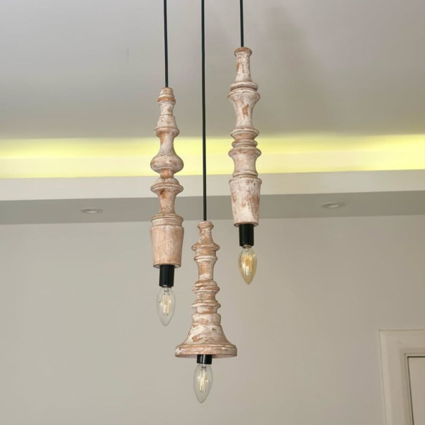 نجفة سقف مودرن فضي بتصميم بسيط من المشكاة 