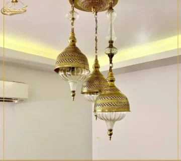 تصميم فاخر من نجف مودرن للريسبشن من متجر كمشكاة